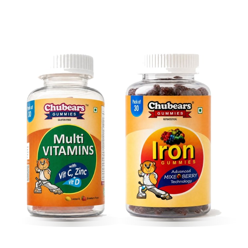 Chubears Multivitamin and Iron Duo Pack (2 bottles)