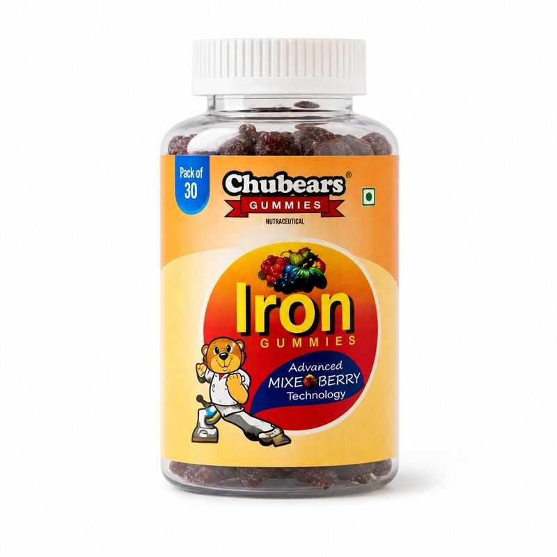 Chubears Iron gummies, bottle of 30