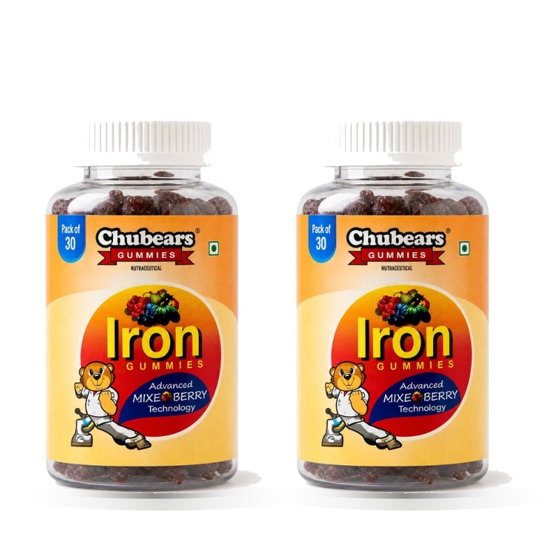 Chubears Iron gummies, pack of 2 bottles