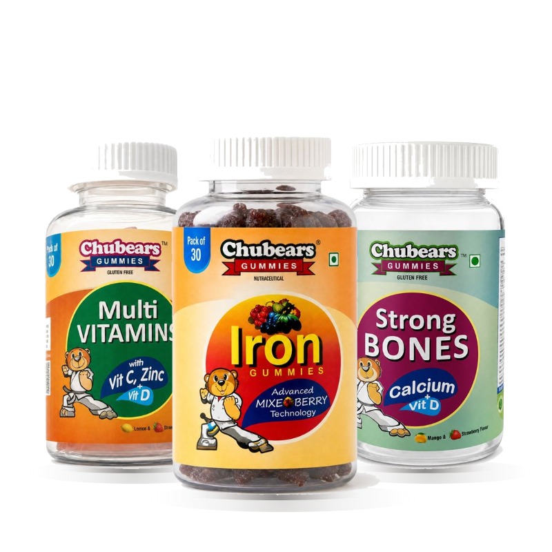 Chubears Complete Pediatric Trio 3-Pack (3 bottles)